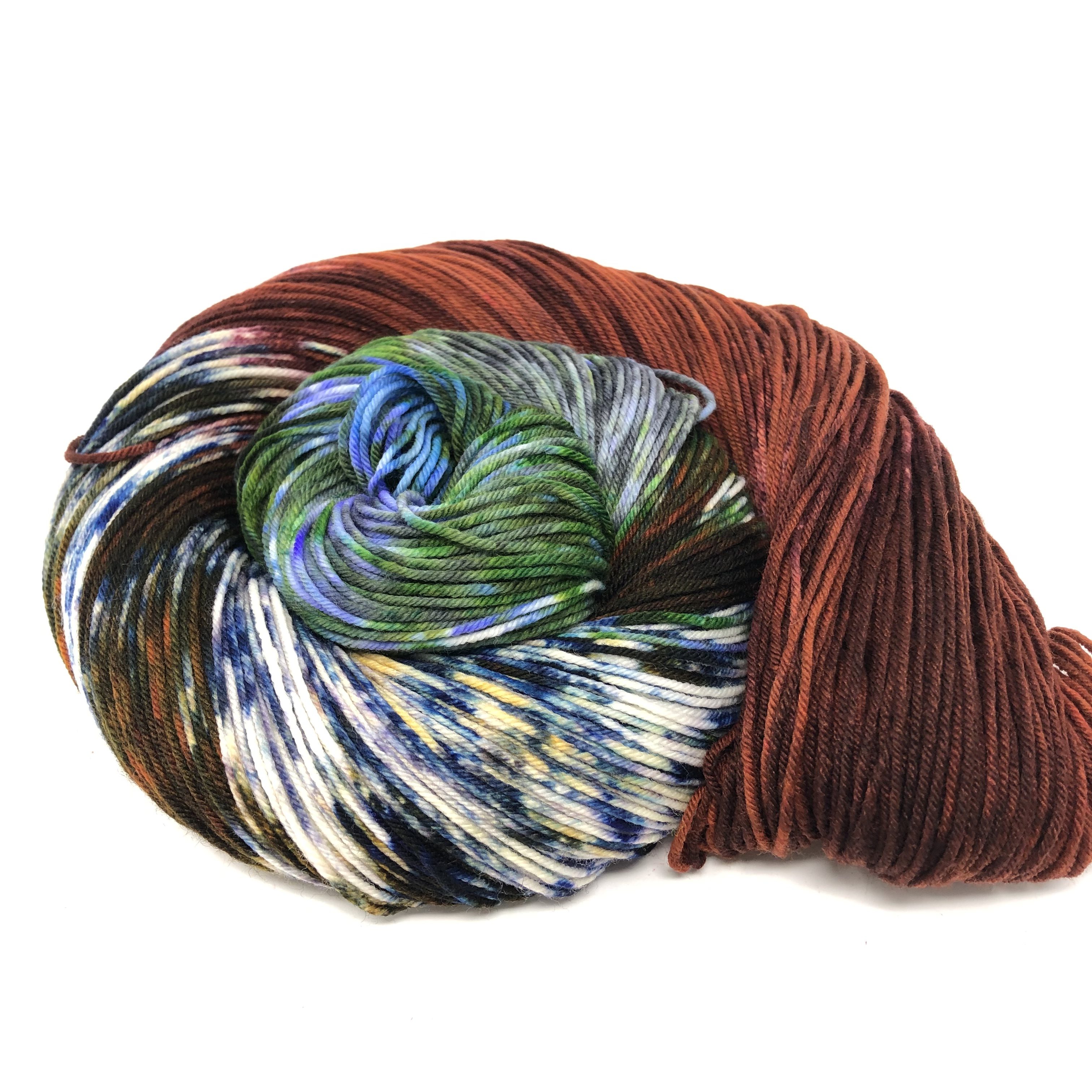 Skein of our National Parks colorway Sequoia & Kings Canyon in Sock