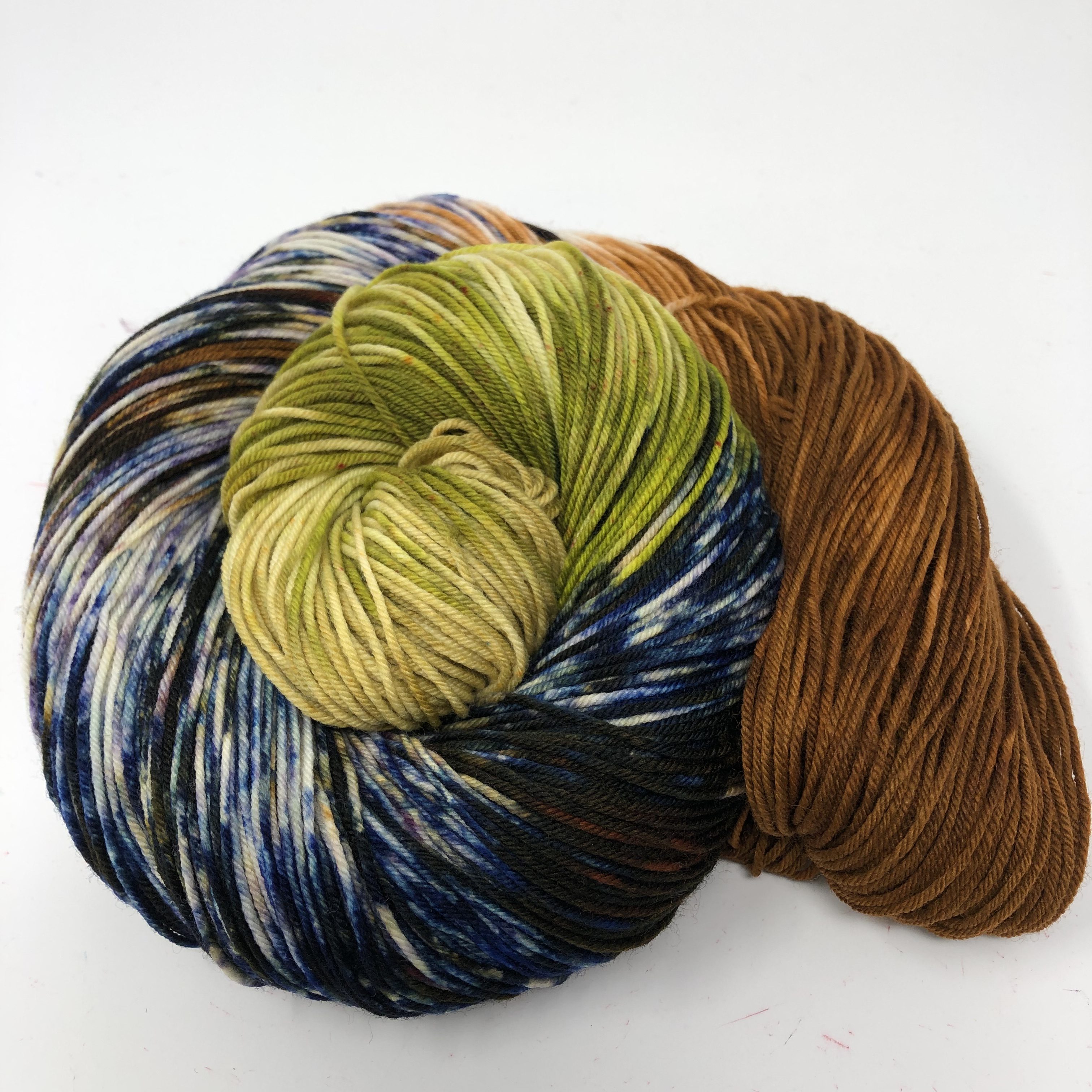 Skein of our National Parks colorway Carlsbad Caverns in Sock